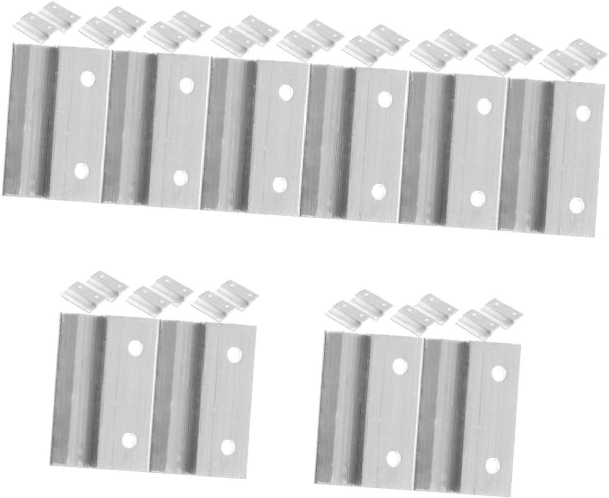 Franse Schoenplaat Hangers Zilver - Decoratieve Z-vormige Spiegelophangbeugels - 5 cm