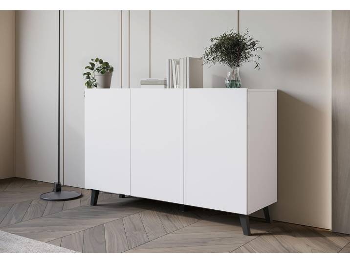 Grande commode avec portes DARION - blanche
