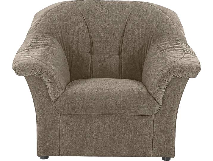 Sessel DOMO COLLECTION Pegnitz zeitlos, elegant und bequem , braun (schlamm), B:105cm H:82cm T:82cm, 95% Polyester, 5% Nylon, Sessel, Sessel