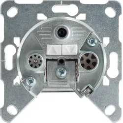 SHVP BS15-93002 - 3-Loch SAT+BK-Antennen-Durchgangsdose, Klemm,11 dB