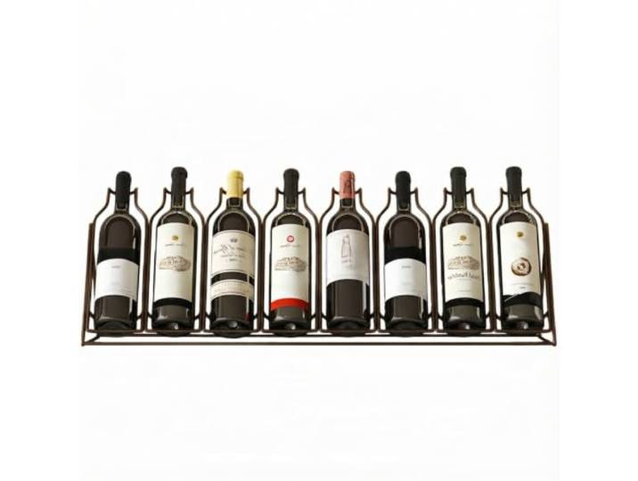 Freistehender Weinflaschenhalter Aus Metall Kompaktes Weinregal Für Tisch Und Küchenarbeitsplatte Flaschen Organizer Für Zuhause Hausbar Dekoratives Wein Display Für Esstisch Und Lagerung(Copper-80cm)