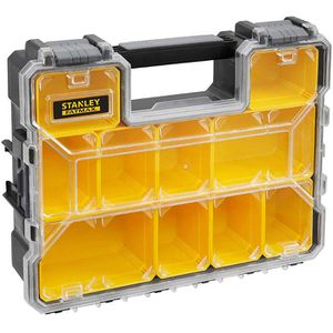 Stanley Sortimentskasten FATMAX Pro, 1-97-521, 44,6 x 11,6 x 35,7cm, Kunststoff, mit 10 Fächern