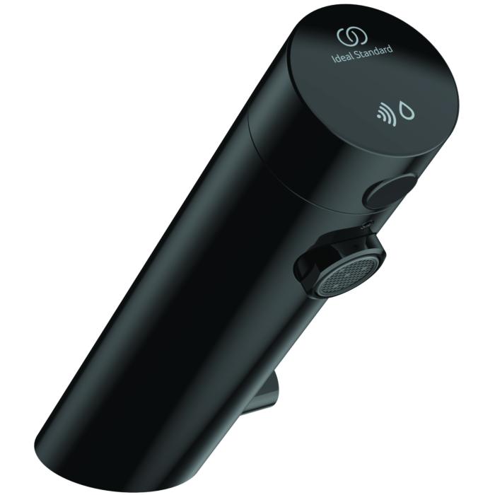 Ideal Standard Sensorflow Sensor-Waschtischarmatur A7559B3 mit Mischung, Batteriebetrieb, 6 V, black onyx
