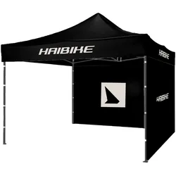 Haibike Zelt HAIBIKE inkl. 2 Seitenwände | schwarz, 3x3m, mit Transporttasche