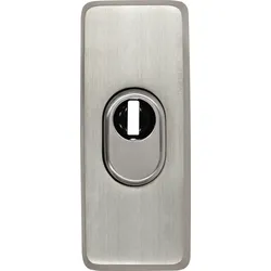 ABUS Tür-Stangenschloss Außenrosette TSS550 Edelstahl-Optik