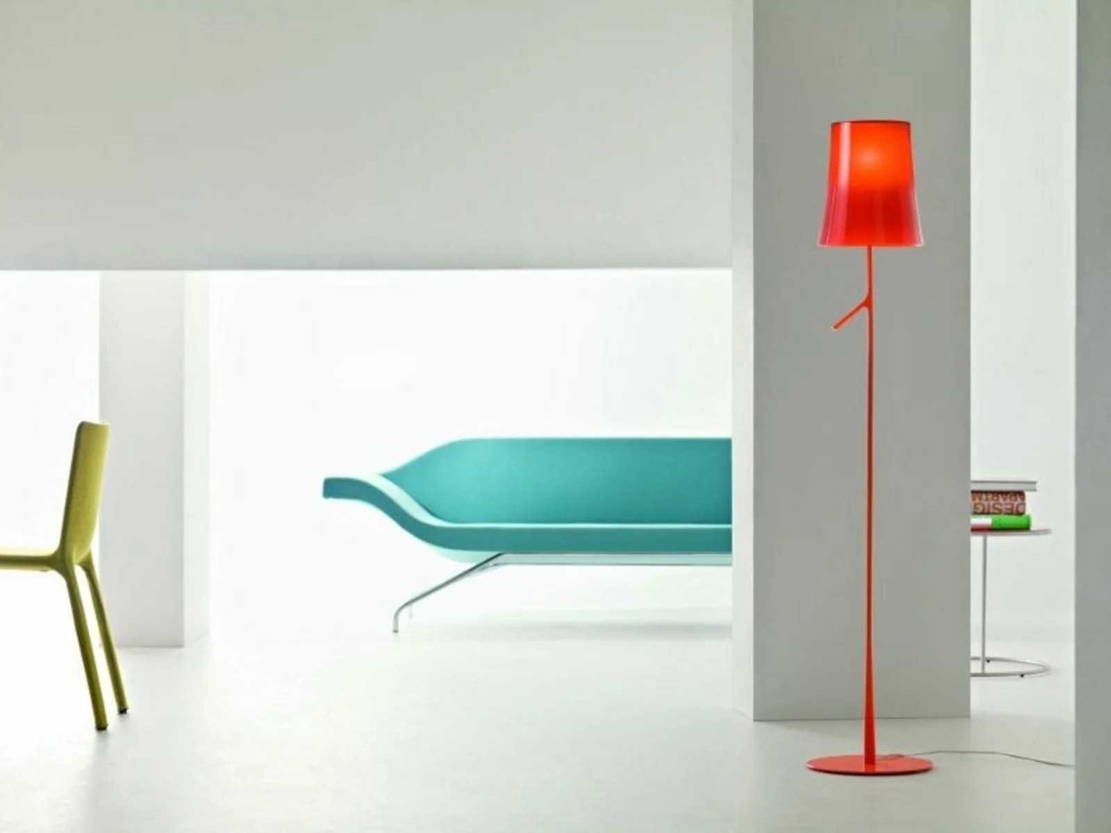 Foscarini Birdie Reading LED Vloerlamp - Graphite - Metaal