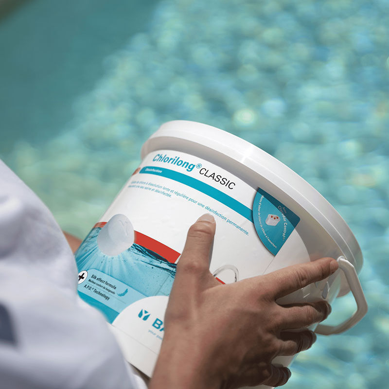 Chlore lent Bayrol Chlorilong Classic Bloc de 500 g Traitement de l'eau