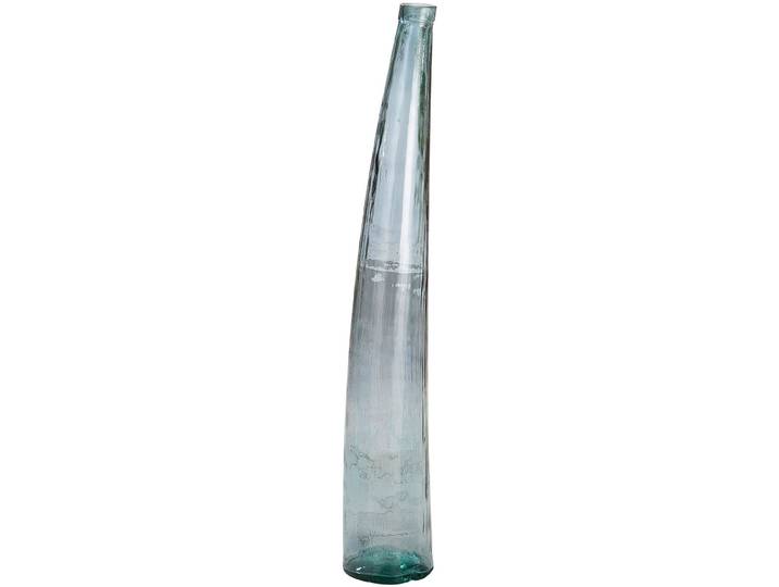 Bodenvase GILDE Bodenvase Bleu , transparent (blau), B:20cm H:120cm T:20cm Ø:20cm, Glas, Vasen, Bodenvase