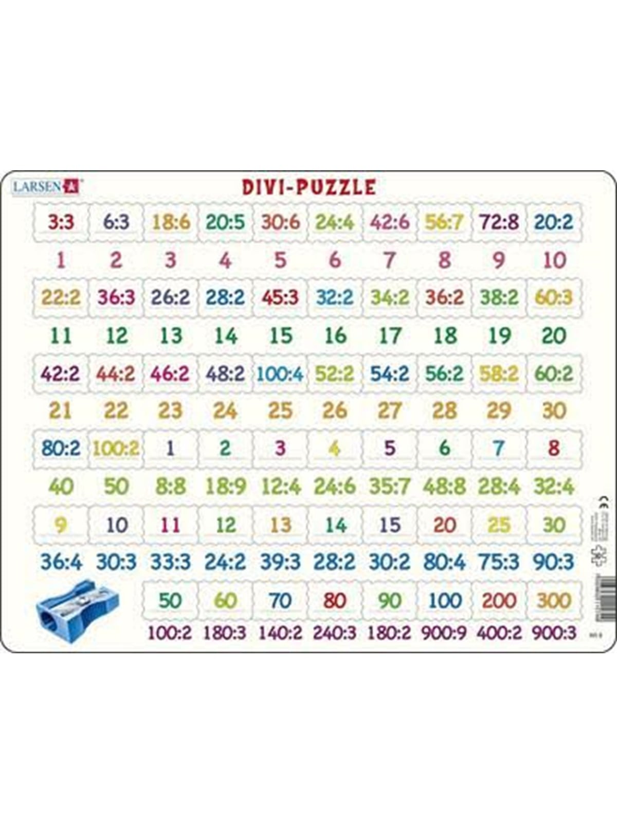 Larsen Puzzles Puzzle Divi-Puzzle - 58-teilig, Maxi (36.5x28. 2D Puzzles