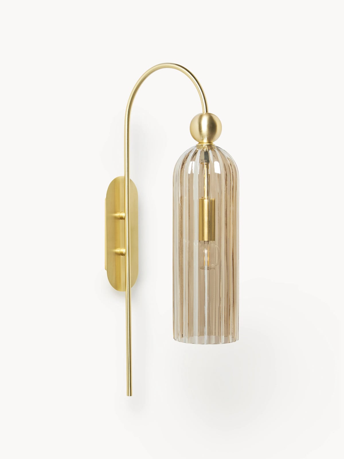 Maytoni Wandlamp Antic Modern Goud/Messing en Transparant Glas E14