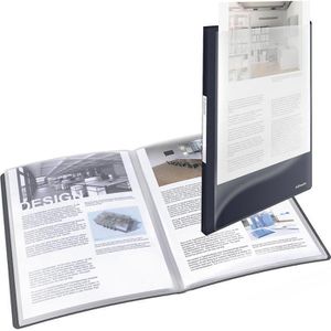 Esselte Sichtbuch 624012, Vivida, aus PP, A4, mit 40 Hüllen und Außentasche, schwarz