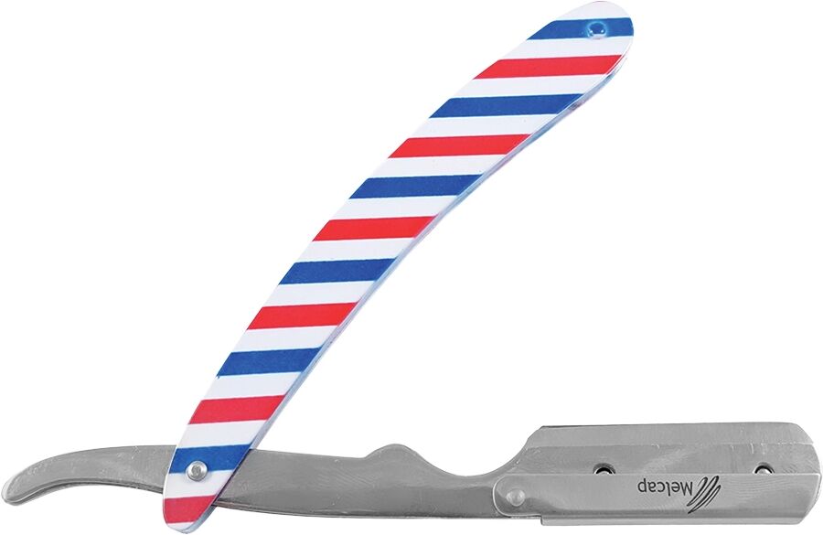 Man42, Melcap Rasoio Barber a Mezza Lama Intercambiabile – Stile Bandiera Americana