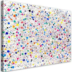 LEINWANDBILD Bunte Punkte Abstraktion 90x60cm
