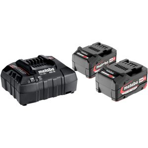 Metabo Werkzeugakku Basis Set, 685050000, 18V / 4,0Ah, 2 Akkus und Ladegerät