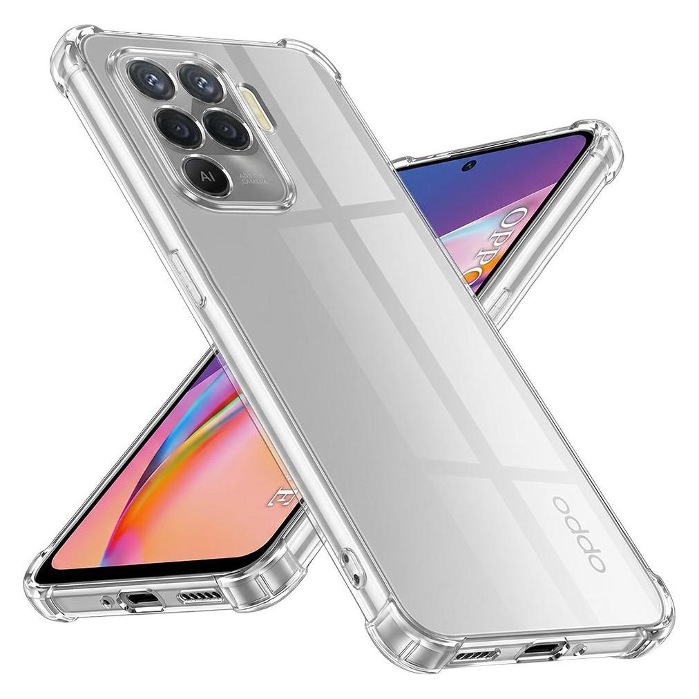 Techsuit - Shockproof Clear Silicone - Oppo Reno5 Lite / Oppo A94 4G - Clear (Oppo Reno 5 Lite) (56344250)