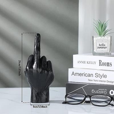 nordische dekoration hausskulptur mittelfinger statue ornament home schreibtisch dekoration harz handwerk für raumdekor zubehör