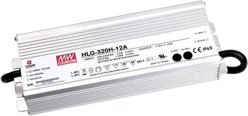 Mean Well HLG-320H-20A LED-Treiber, LED-Trafo Konstantspannung, Konstantstrom 300W 15A 20 V/DC PFC-Schaltkreis, Überlastschutz