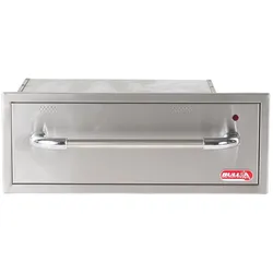 Bull BBQ Einbau-Warmhalteschublade aus Edelstahl