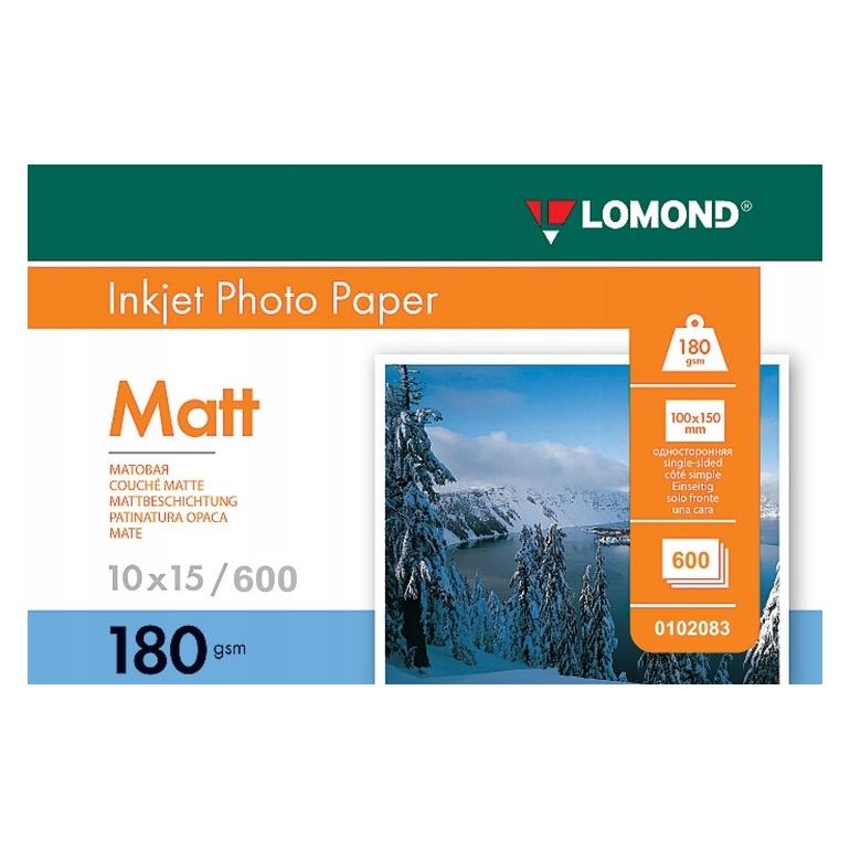 Lomond Photo Inkjet Paper Matte 180 g/m2 10x15, 600 sheets (180 g/m², 10x15, 600 Stk.) (0102083)