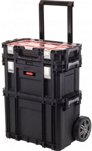 KETER CONNECT ROLLING SYSTEM Ensemble de caisses a outils 56x37x70cm noir 17203038