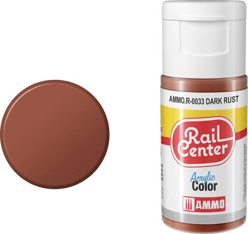 Rail Center AMMO.R-0033 Modellbau-Farbe Acryl, Rost (dunkel) matt 20ml