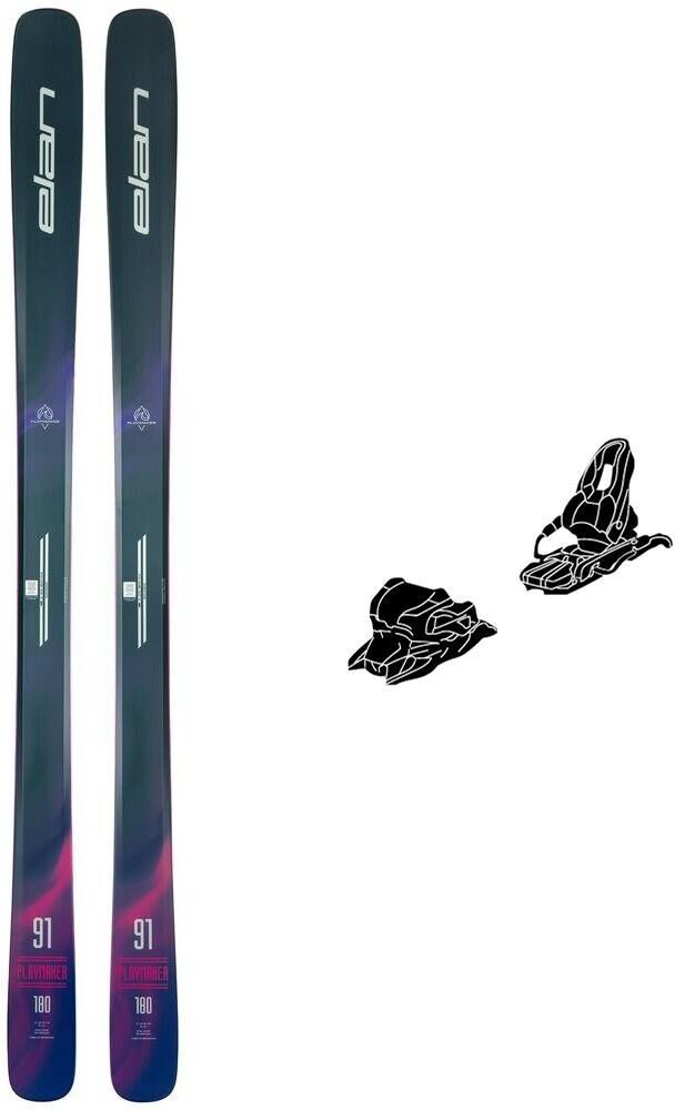 Elan  - Pack Ski Playmaker 91 - 188 + 11.0 Tp 100mm Black Anthracite - Ski