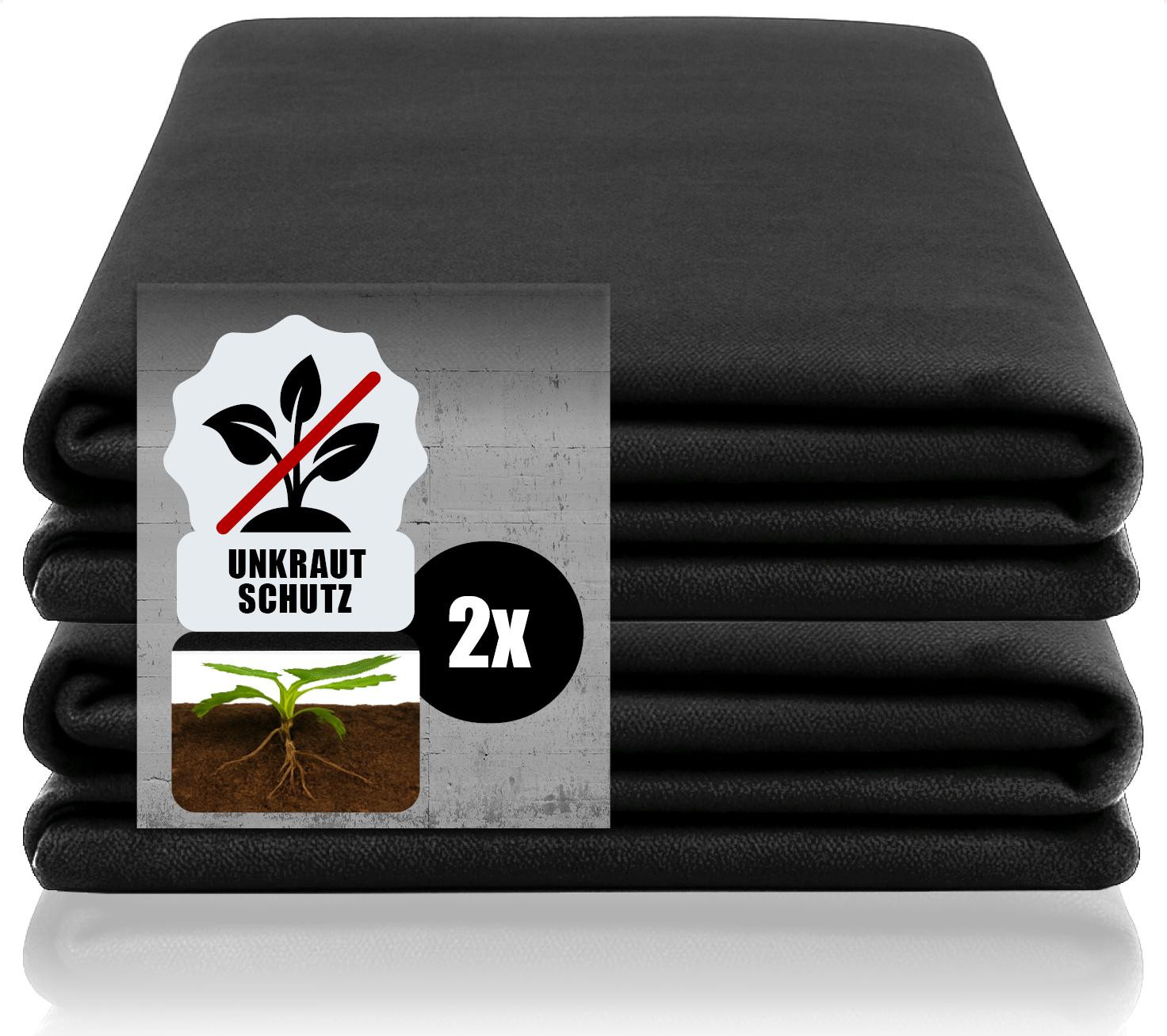 COM-Four 2x Sterker Onkruidvlies Premium Afdekvlies voor Tuin en Bouw - 30g/m²