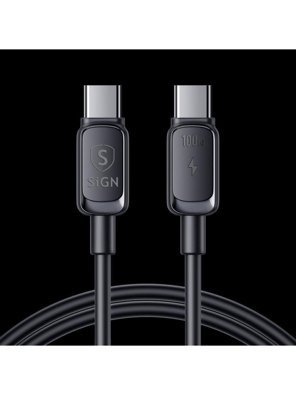 SiGN USB-C to USB-C Cable 100W - 1.2m - Black