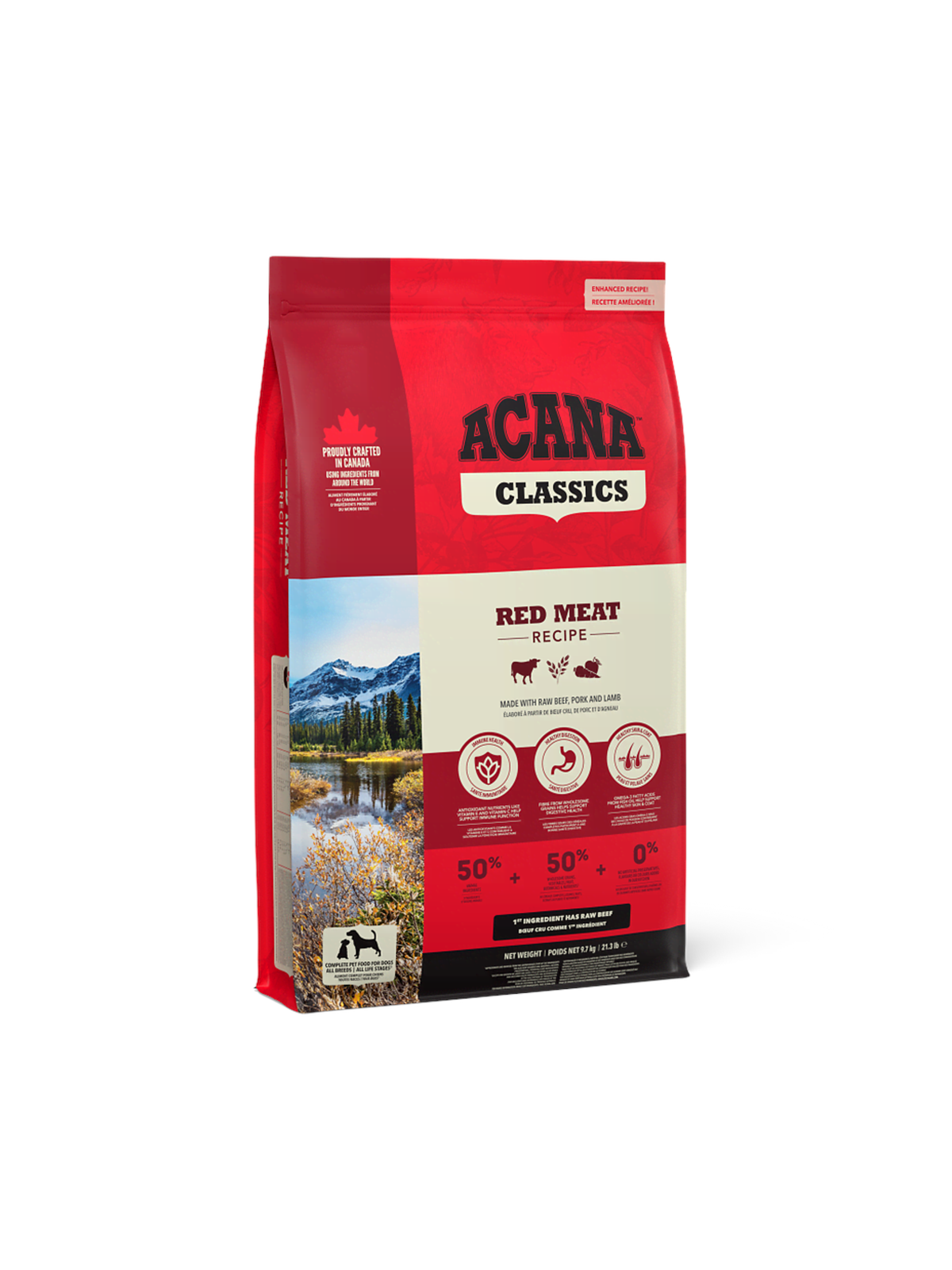 Acana Classics Rotes Fleisch - Trockenfutter für Hunde - 9,7 kg