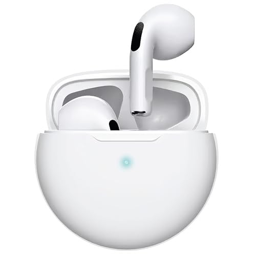 APM Draadloze Bluetooth-hoofdtelefoon met ronde oplaadbehuizing en siliconen hoes, Transparant