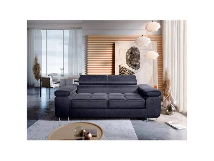 Muffo Sofa Sofa 2-SITZER WILD, Kompakte Größe, modernes Design, verstellbare Kopfstützen, hohe Metallfüße