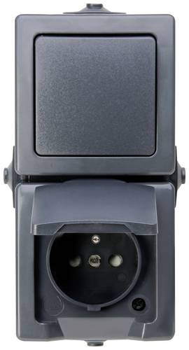 Kopp 136815006 Feuchtraum-Schalterprogramm Nautic Anthrazit 1St.