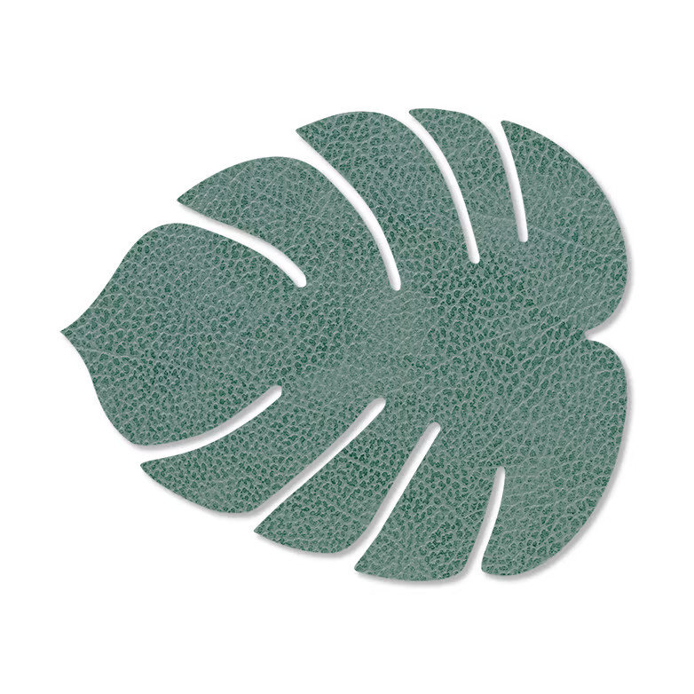 LIND DNA Monstera Leaf Hippo onderzetter Pastelgroen