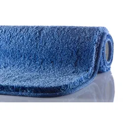 GRUND Badteppich MELANGE Jeansblau 50x80 cm