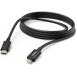 Hama USB-Kabel, USB-C - Lightning, 3 m, Schwarz (3 m, USB 2.0, 45 W), USB Kabel