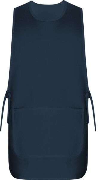 Tablier à bavette personnalisable en sergé polyester coton Arzak Marine UNIQUE