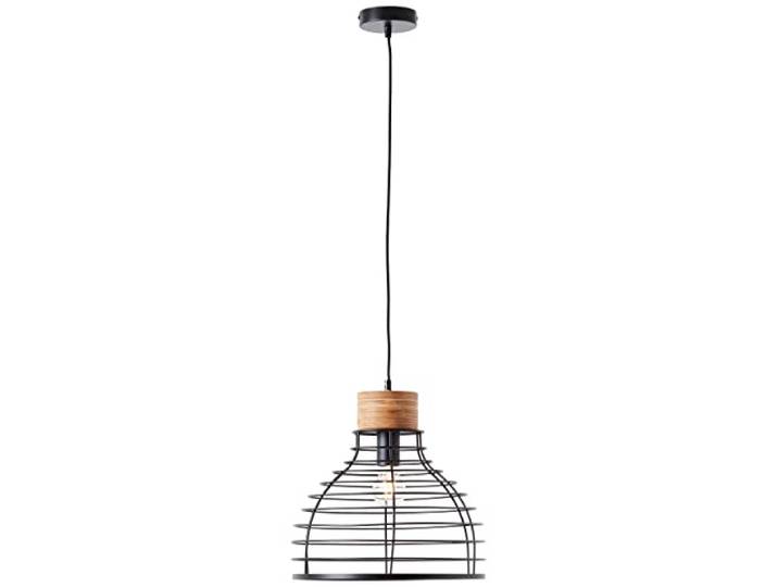 Brilliant Avia suspension 35cm noir/bois\, métal/bois\, 1x A60\, E27\, 52W
