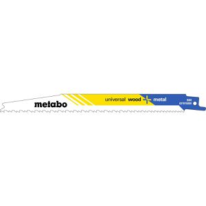 Metabo Säbelsägeblatt universal wood + metal, 200mm, Holz und Metall, 5 Stück