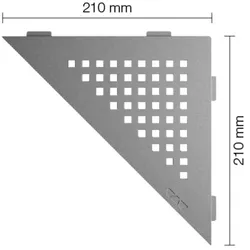 Schlüter Systems SHELF-E-S1 Wand-Ablagesystem Square Aluminium TSG - strukturbeschichtet grau Höhe: 210 mm Breite: 210 mm