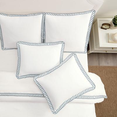 Violette Embroidered Sham - Cornflower - Cornflower Euro - Ballard Designs