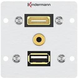 Kindermann Konnect alu 50 (0.05 m), Videokabel, Silber
