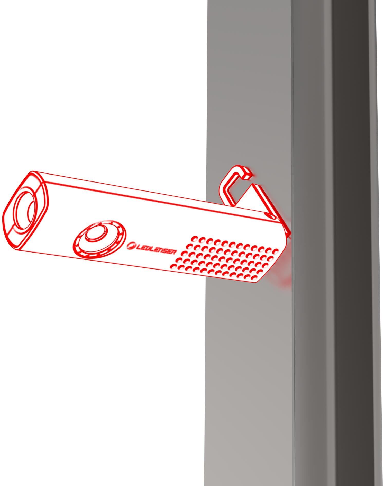 Taschenlampe LED LENSER "W5R Work 6", schwarz (bunt), MobilleuchtenB:3,8cm H:15,3cm T:2,7cm, Taschenlampe, B:3,8cm H:15,3cm T:2,7cm bunt Einheitsgröße