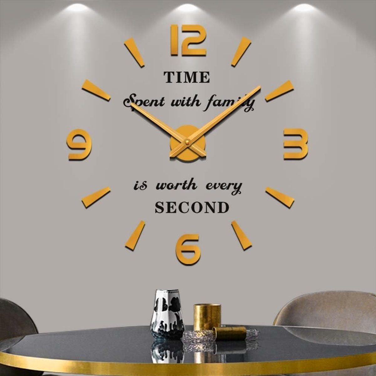Merkloze Analoge Wandklok voor Woonkamer en Keuken
