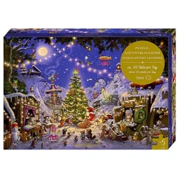 Coppenrath Puzzle-Adventskalender – Weihnachtsmarkt der Tiere (24 Türchen)