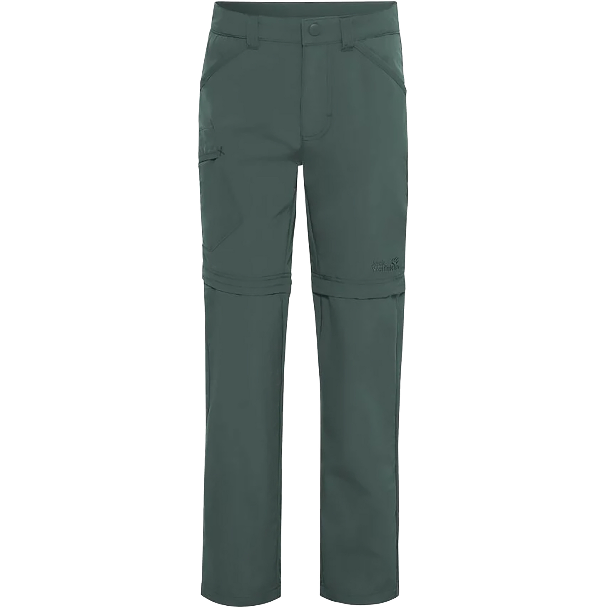 Jack Wolfskin Safari Zip Off Hose Kinder Zip-Hosen gruen Größe 128 Camping Schnell trocknend