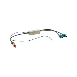 ACV 1524-07-1 Antennenadapter Fakra(m)(x2)>DIN(m) 12V Phantom LEONI