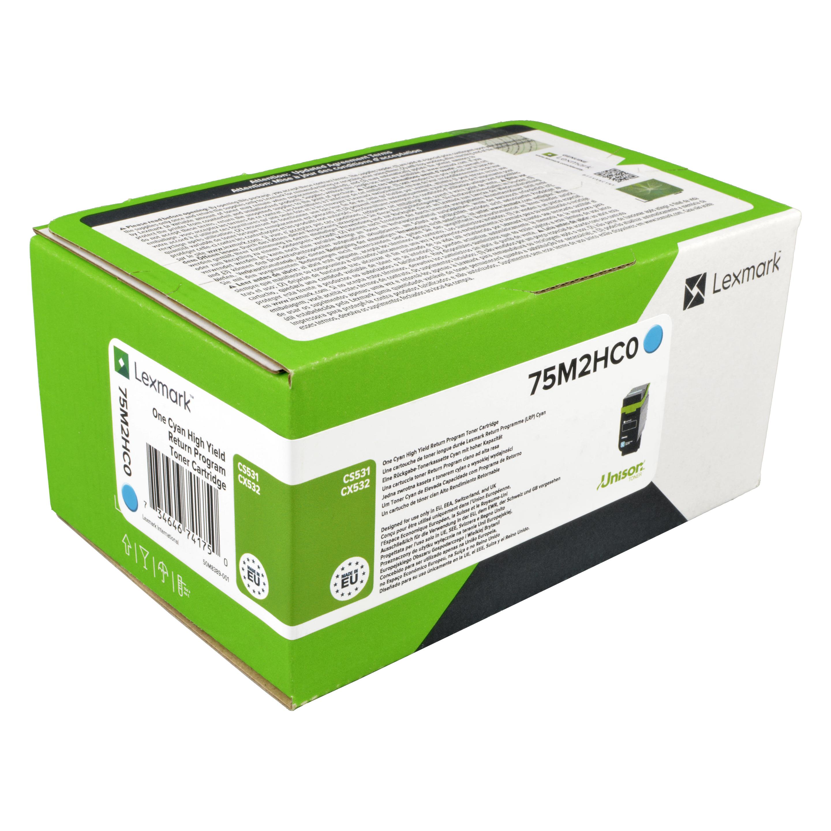 Lexmark Lxk CS531,CX532 Cyn Rtn 8.8K Crtg (C) (75M2HC0)