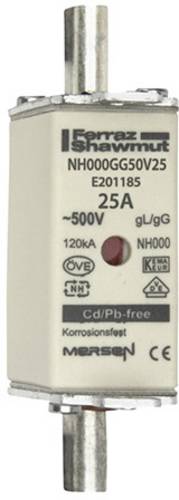 Mersen 1B639.000000 NH-Sicherung Sicherungsgröße = 000 25A 500V
