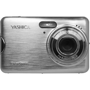 Yashica EasySnap Kompaktkamera silber, mit 2,4 Zoll Display, CMOS Sensor, 1080p, 5 MP