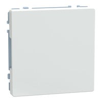 Abdeckung für Relais, Rollladenmehrfachsteuerrelais, Summer, Leistungszusätze, KNX-Unterputzgeräte, universell verwendbar, ohne Krallen, für Schraubbefestigung, Material Thermoplast brillant weiß, Retail